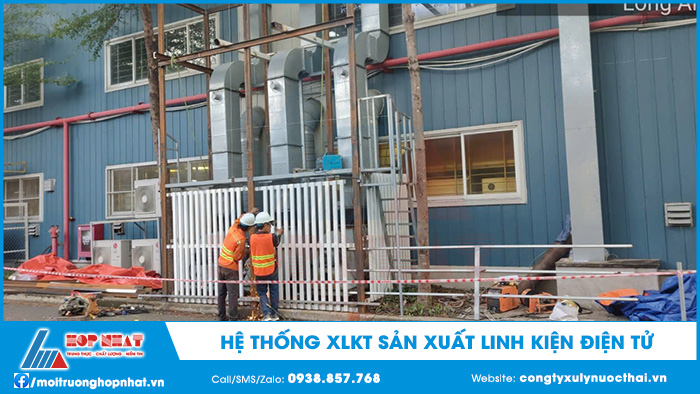 Xử lý khí thải sản xuất linh kiện điện tử