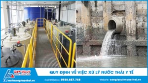 Quy định về việc xử lý nước thải y tế