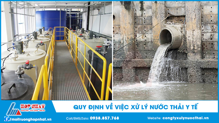 Quy định về việc xử lý nước thải y tế