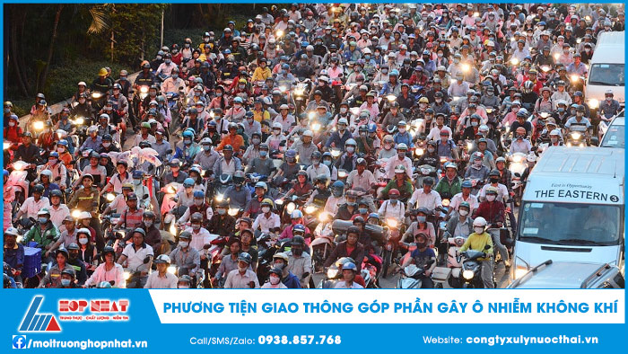 Phương tiện giao thông gây ô nhiễm không khí