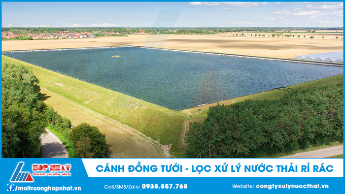 Cánh đồng tưới - lọc xử lý nước thải rỉ rác