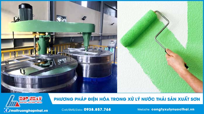 Phương pháp điện hóa trong xử lý nước thải sản xuất sơn