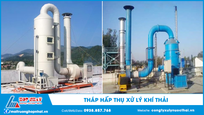Tháp hấp thụ xử lý khí thải