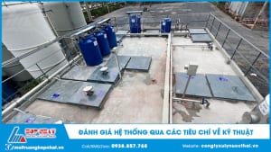 Tiêu chí đánh giá hệ thống xử lý nước thải