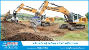 xây mới hệ thống xử lý nước thải