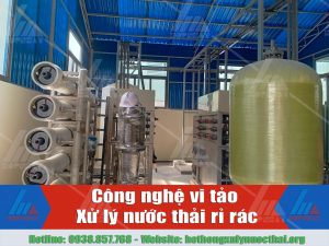 Công nghệ vi tảo trong xử lý nước thải rỉ rác