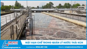 Mặt hạn chế trong quản lý nước thải KCN
