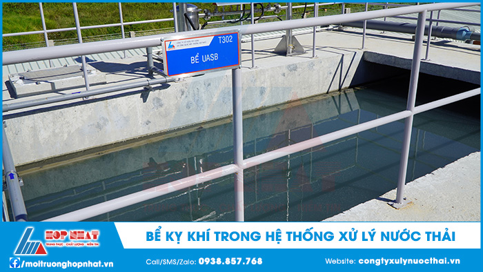 Bể kỵ khí trong hệ thống xử lý nước thải