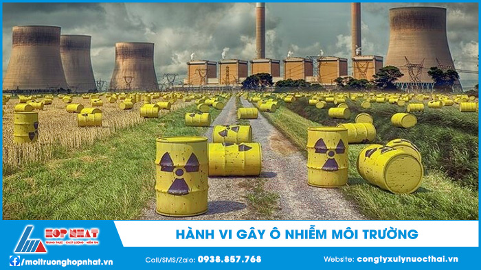 Hành vi gây ô nhiễm môi trường