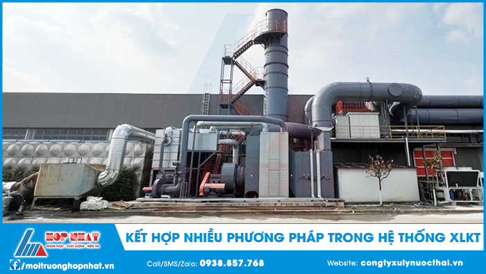 Kết hơp nhiều phương pháp trong hệ thống xử lý khí thải