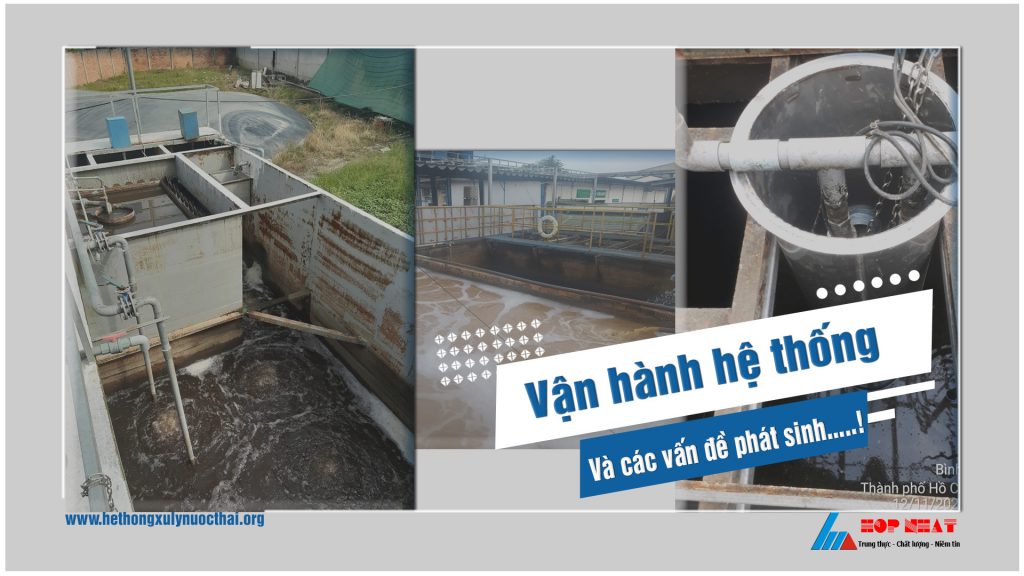 Vận hành hệ thống XLNT và các vấn đề phát sinh