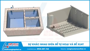 Sự khác nhau giữa bể tự hoại và bể xử lý nước thải