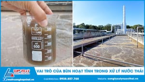 Vai trò của bùn hoạt tính trong xử lý nước thải