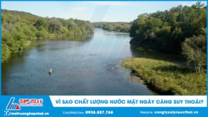 Chất lượng nước mặt ngày càng suy thoái