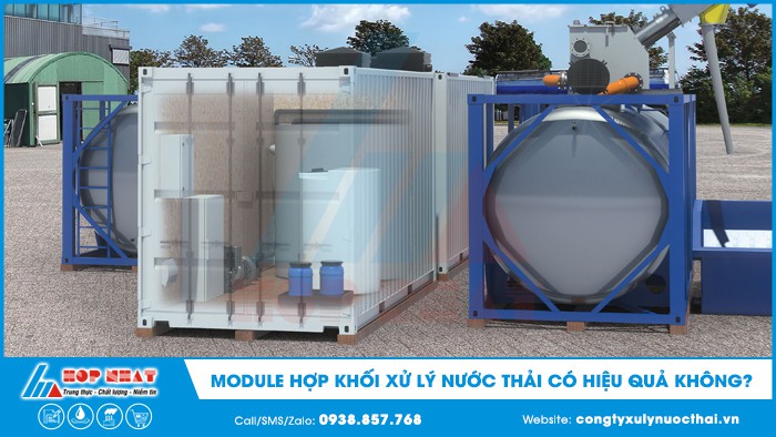 Module hợp khối xử lý nước thải có hiệu quả không?