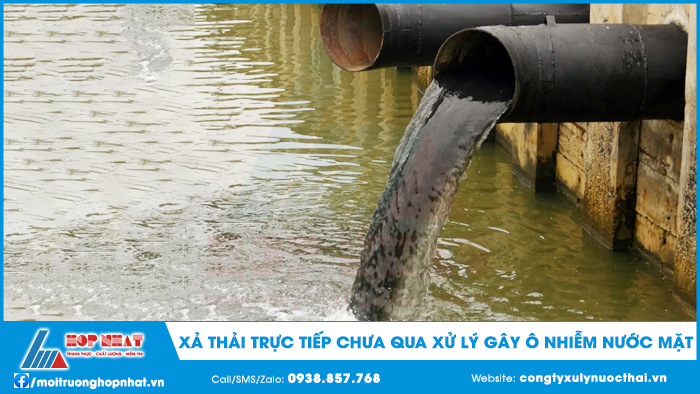 Nguyên nhân gây ô nhiễm nguồn nước mặt