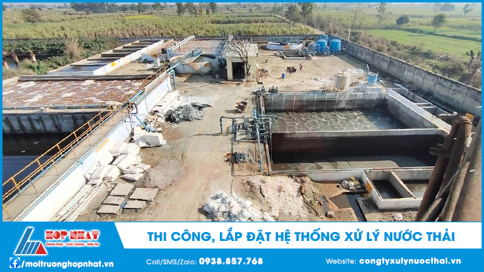 Thi công lắp đặt hệ thống xử lý nước thải