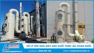 Xử lý mùi nhà máy sản xuất thức ăn chăn nuôi