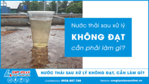 Nước thải sau xử lý không đạt