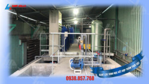 XLNT lọc sinh học kỵ khí kết hợp thảm thực vật