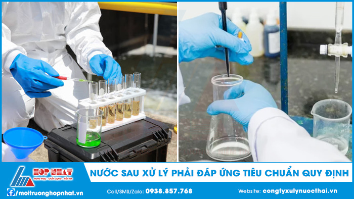 Chất lượng nước thải sau khi xử lý