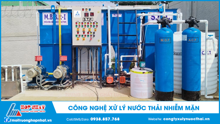 Công nghệ xử lý nước thải nhiễm mặn
