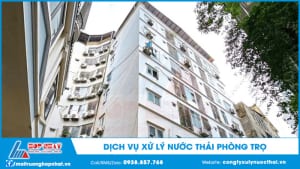 Dịch vụ xử lý nước thải phòng trọ