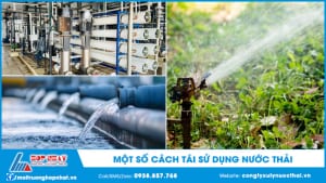 Một số cách tái sử dụng nước thải