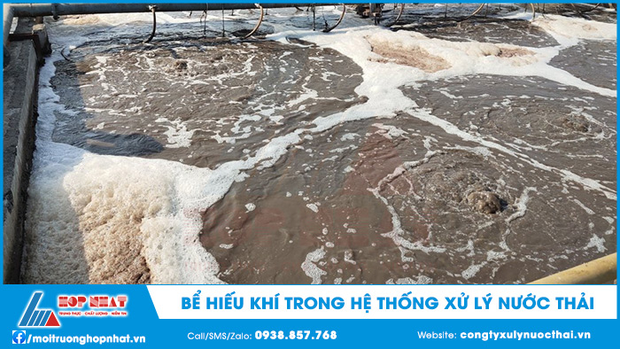 Bể xử lý hiếu khí trong hệ thống xử lý nước thải