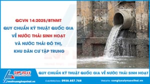 Quy chuẩn nước thải sinh hoạt mới hiện nay