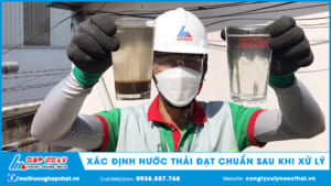 Xác định nước thải sau khi xử lý