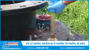 Xử lý nước ngầm bị ô nhiễm từ nước rỉ rác