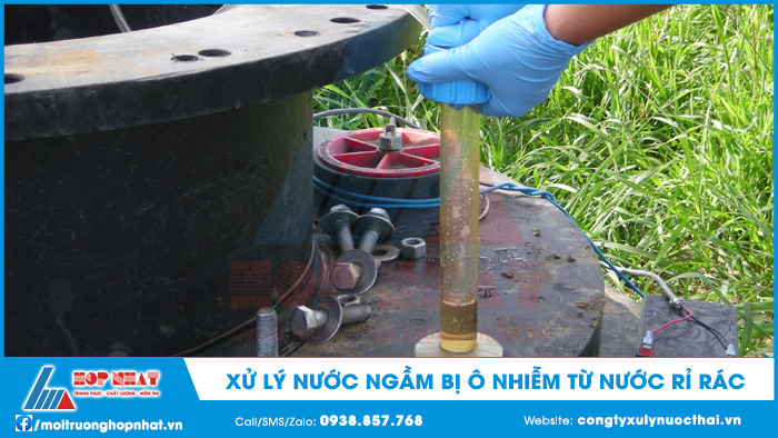 Xử lý nước ngầm bị ô nhiễm từ nước rỉ rác