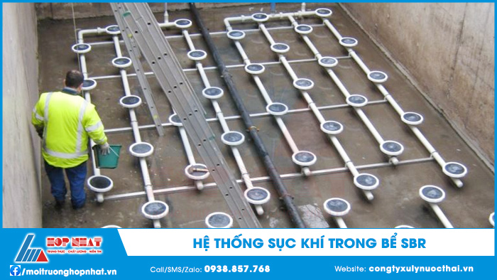 Hệ thống sục khí trong bể sbr