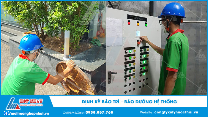 bảo trì hệ htoonsg xử lý nước thải