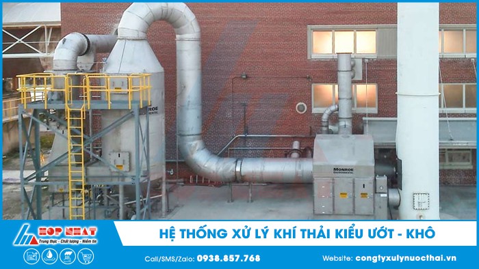 Hệ thống xử lý khí thải kiểu ướt - khô