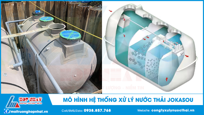Mô hình hệ thống xử lý nước thải Jokasou