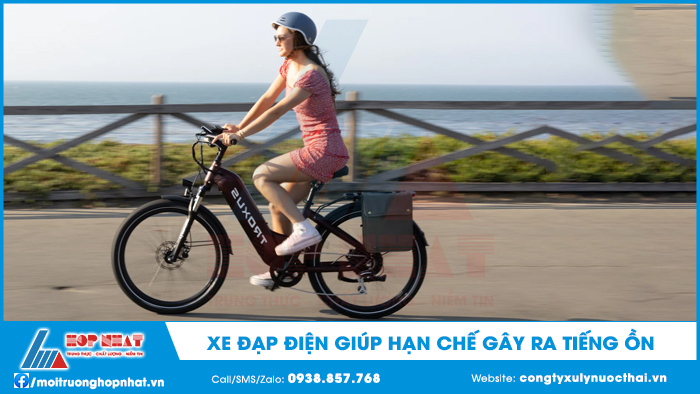 Xe đạp điện giúp hạn chế gây ra tiếng ồn