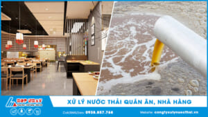 Xử lý nước thải quán ăn, nhà hàng