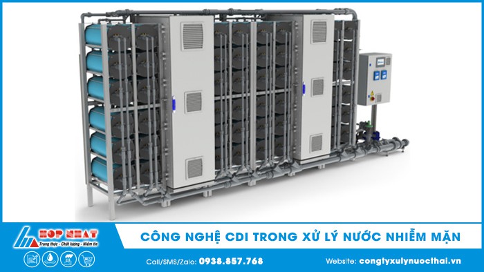 Công nghệ CDI trong xử lý nước nhiễm mặn