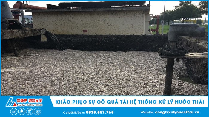 khắc phục sự cố quả tải hệ thống xử lý nước thải
