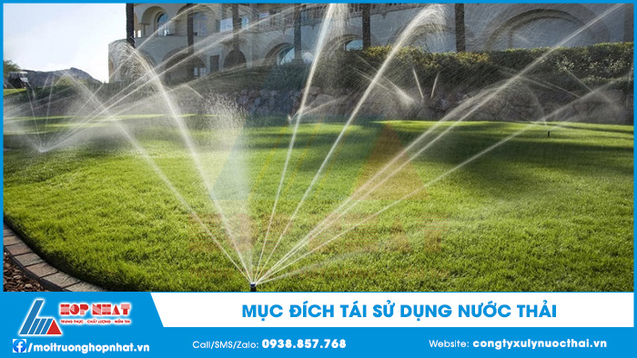 Mục đích tái sử dụng nước thải