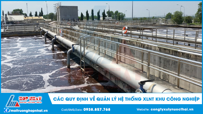quy định về quản lý hệ thống xử lý nước thải khu công nghiệp