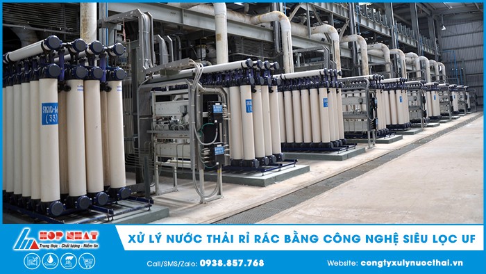 Xử lý nước thải rỉ rác bằng công nghệ siêu lọc UF