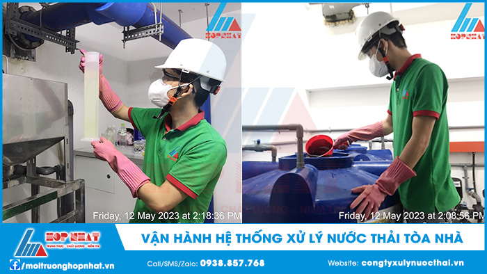 Vận hành hệ thống xử lý nước thải tòa nhà
