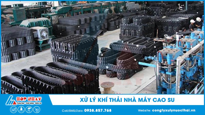 Xử lý khí thải nhà máy cao su
