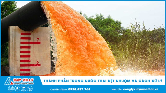 thành phần trong nước thải dệt nhuộm và cách xử lý