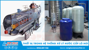 Các thiết bị trong hệ thống xử lý nước cấp lò hơi