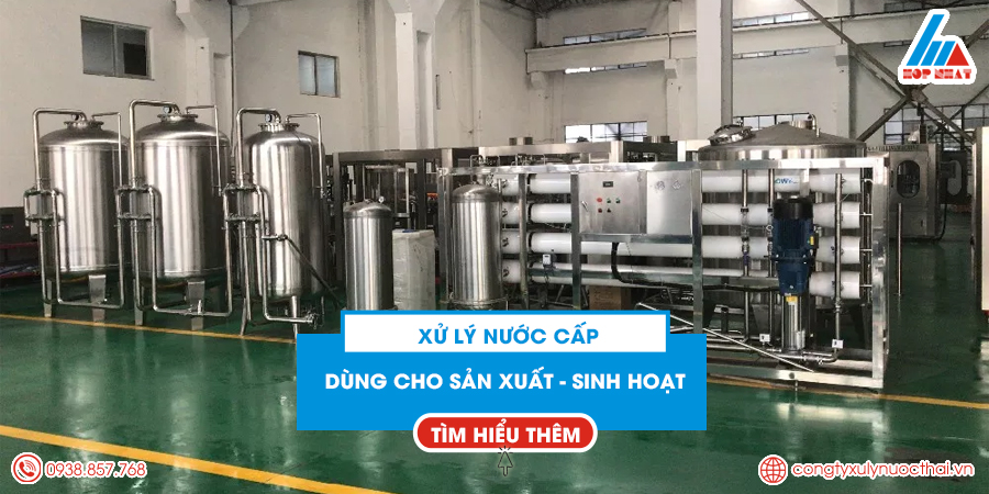 Thiết bị và đường ống của hệ thống xử lý nước cấp