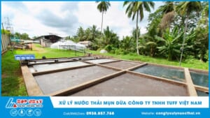 Xử lý nước thải mụn dừa Công ty TNHH TUFF Việt Nam
